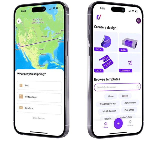 Rollo Ship and Rollo Label Design Apps for Mobile