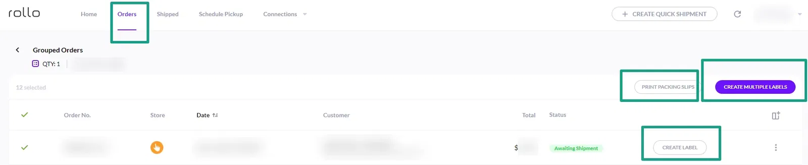 How to print multiple shipping labels on eBay from Rollo