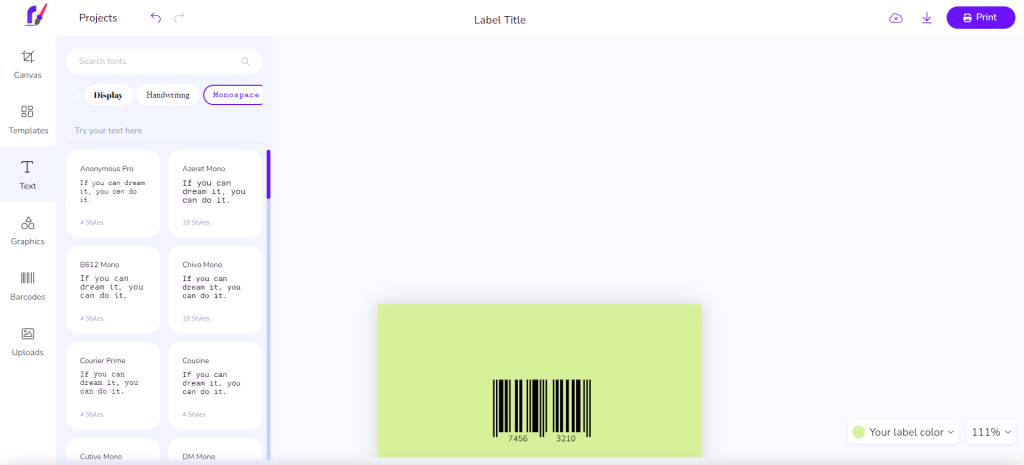 Rollo Web Design App Barcode