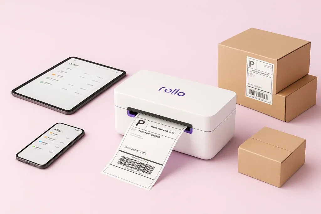wireless printer, wireless shipping label