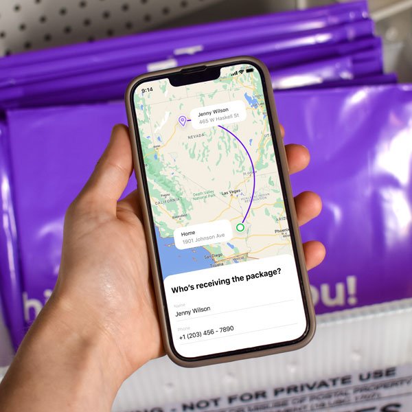 Expedited shipping with Rollo app
