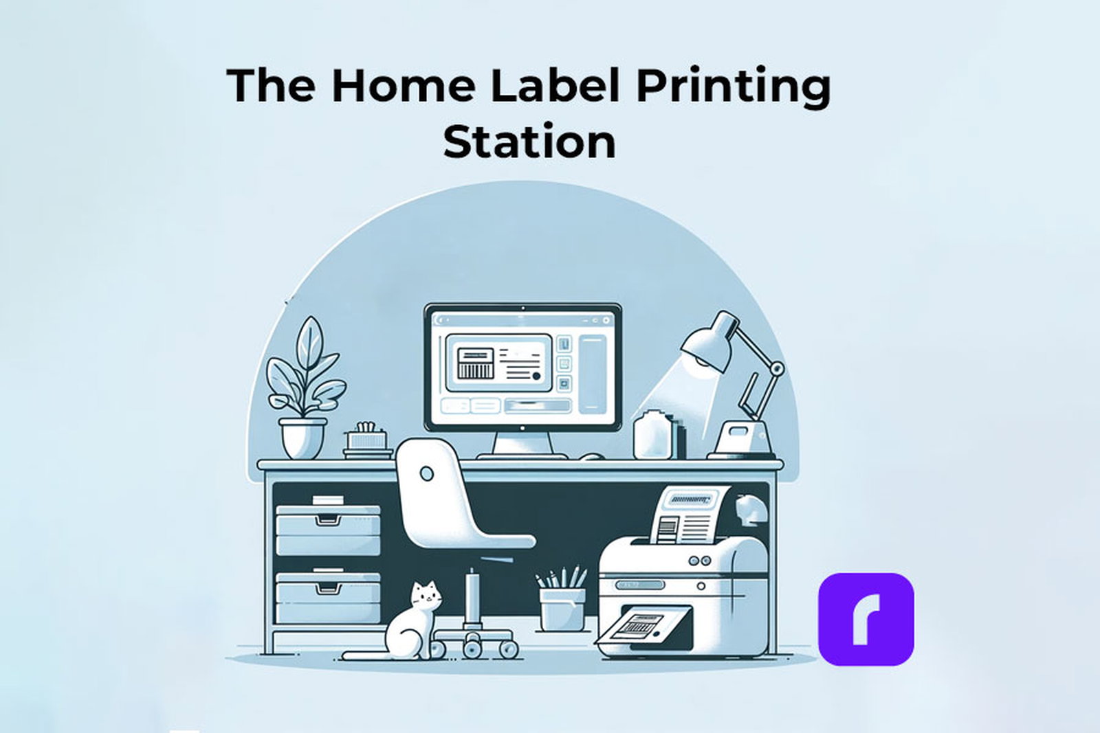 The Home Label Printing Station