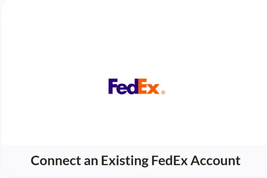 connect an existing FedEx Account webp min