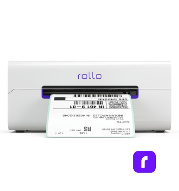 Rollo, the best thermal shipping label printer.