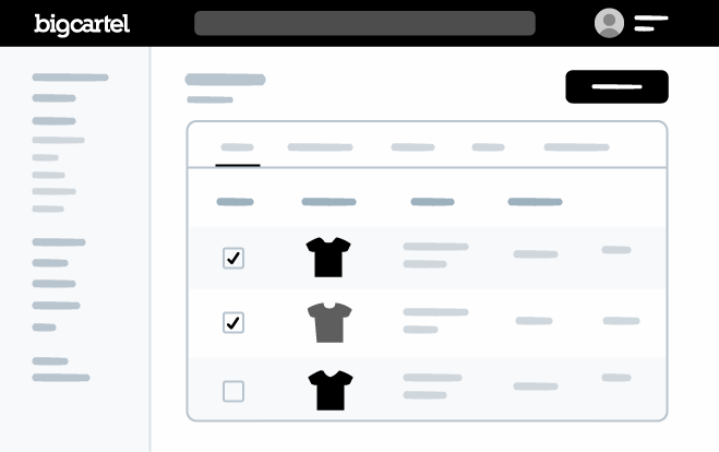 Big Cartel Dashboard