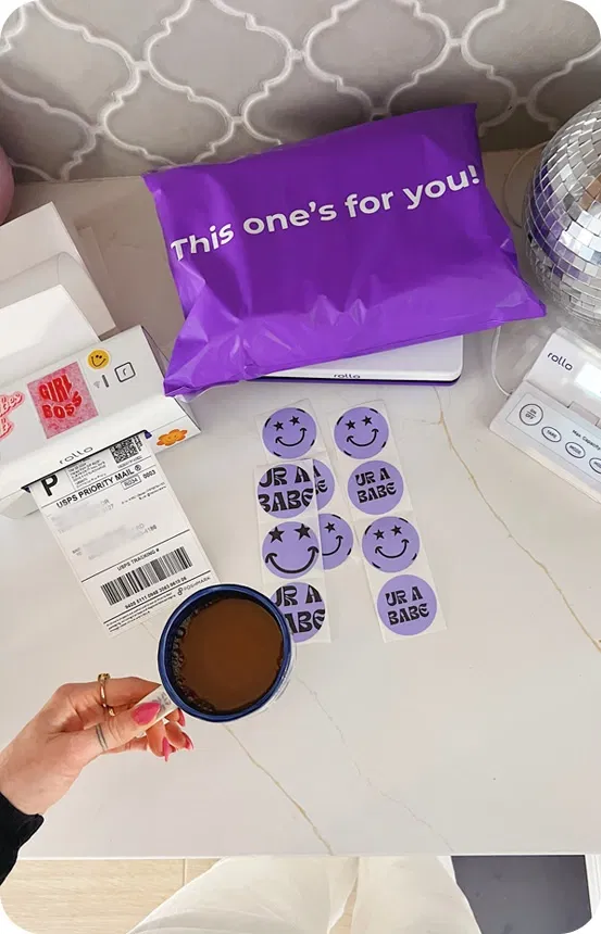 5 Create custom labels for free. Print your designs from a Rollo