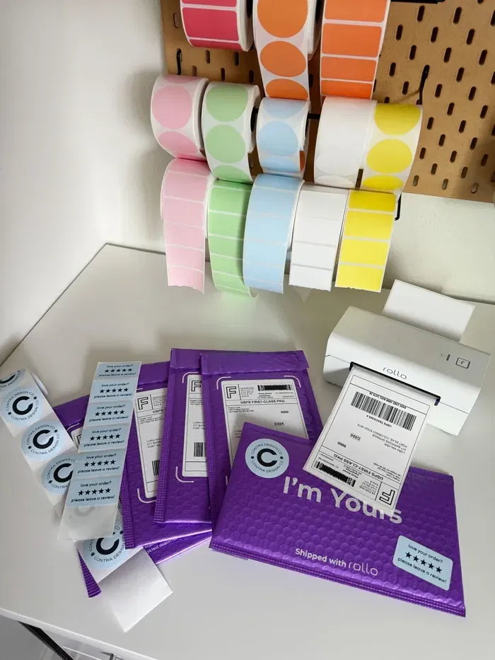 Rollo Wireless Printer 45 Design custom labels for free and print them directly to your label printer