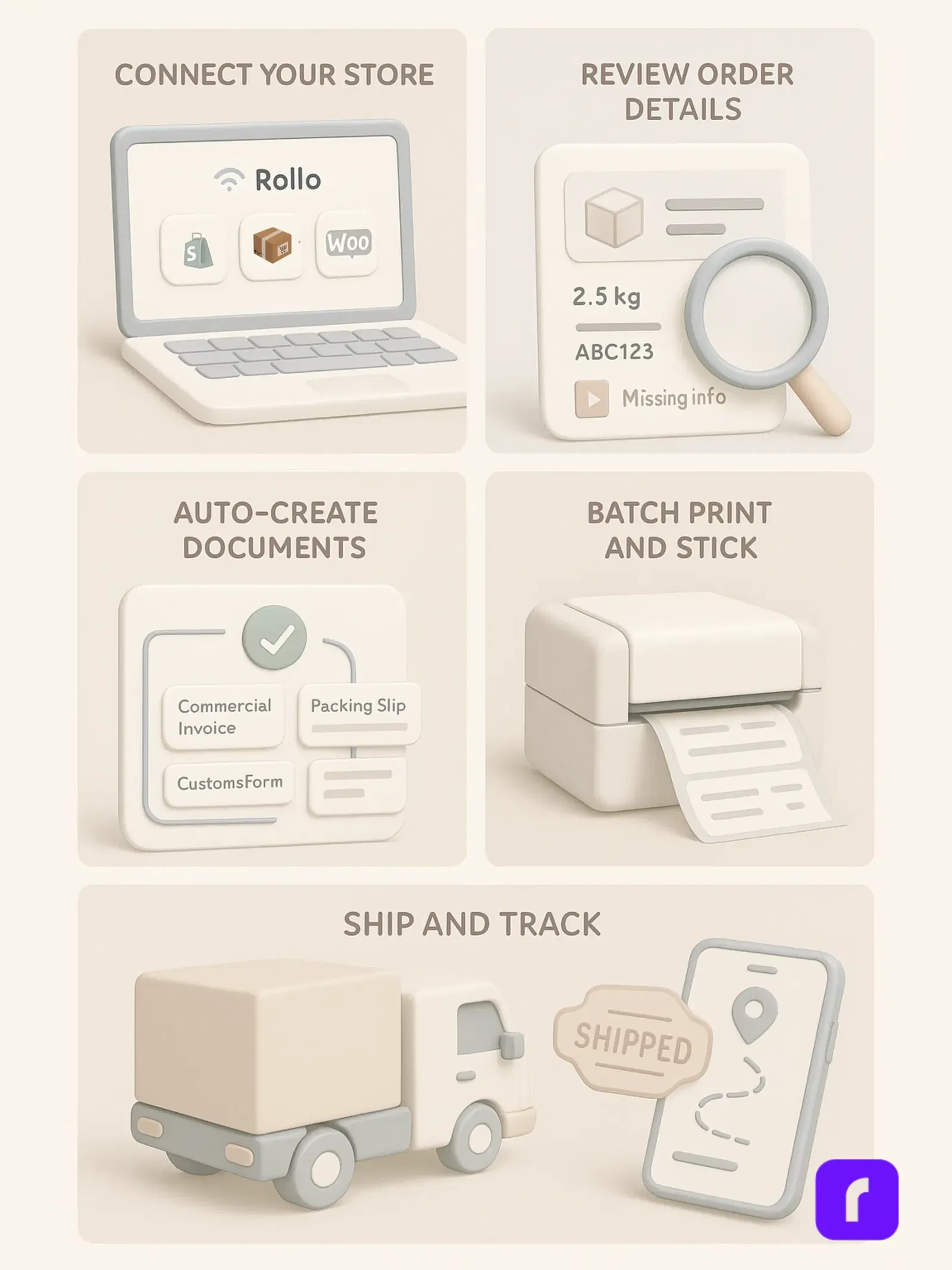 Infographic Step‑by‑Step Manage Shipping Documents for Free